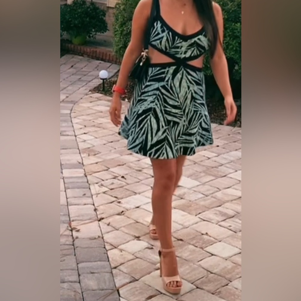 BCBGmaxazria cut out party dress